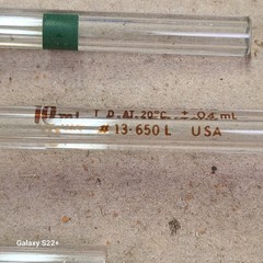 6 pc KIMAX Fisher NO. 3700 USA 2mL Reusable Volumetric Glass Pipette Pipet TD/TC