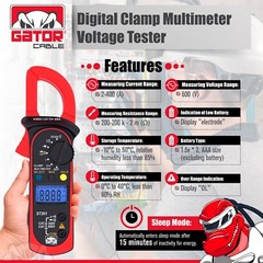 Digital Multimeter Amp Clamp AC DC Voltmeter Ammeter Ohmmeter Volt Tester Meter