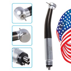 SKYSEA Dental High Speed Turbine Handpiece Push Button 4 Spray Large Head 4Hole