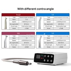 Dental Electric LED Brushless Micro Motor/1:5 1:1 Increasing Fiber Handpiece
