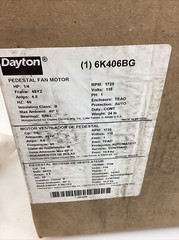 Dayton 6K406BG 1/4 HP 115 VAC Pedestal Fan Motor 1725 RPM NIB