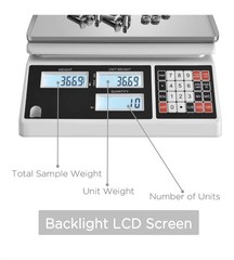 Digital Counting Scale For Coins, jewelry, Hardware 10kg, 0.1g RS232 NEW SEALED