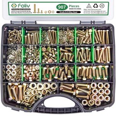 Complete 907pc Grade 8.8 Alloy Steel Bolt Set – Organized Tool Box Included