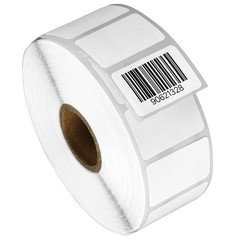 4 Rolls / 1″ Core – OfficeSmartLabels [1.25″x0.85″] 4 Rolls-Adhesive, White
