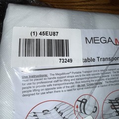 Megamover 73249 Portable Patient Transport Unit, 1000 Lb New