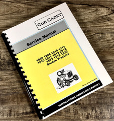 Cub Cadet 1050 1204 1210 1211 Lawn Garden Tractor Service Repair Shop Manual