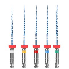 Dental Endo V Blue Engine Use Root Canal NiTi Rotary Files 21mm/25mm #15-#40