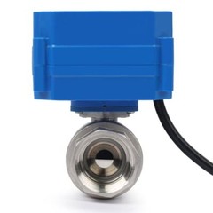 U.S. Solid 1 inch Motorized Ball Valve with US Plug Stainless Steel 110V AC