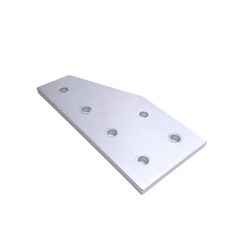 Lot of 6 80/20 4320 Angled Flat Plates, 15-Series, 6-Hole, 6in x 3in x 0.250in