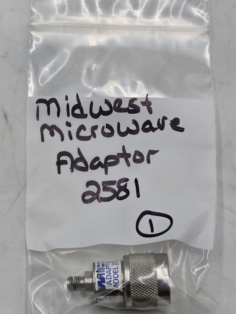 MIDWEST MICROWAVE ADAPTOR 2581, ADT-2581-NM-SMF-02, ADAPTER