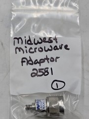 MIDWEST MICROWAVE ADAPTOR 2581, ADT-2581-NM-SMF-02, ADAPTER