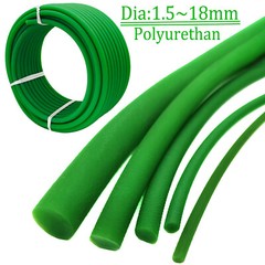 Green Polyurethane Conveyor Belts PU Round Drive Belt Meltable Cord Dia 1mm-18mm