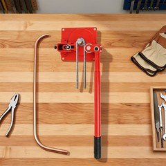 Manual Rebar Bender, Rod Bar Bender w/ 7 Bearings, Heavy-Duty Rebar Bending Tool
