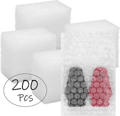 200Pack Bubble Out Bags Pouches 4″x 6″ Bubble Pouches Cushioning Packaging Ba…