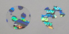 SV10 100 3/8″ SVAG Round Security Hologram Labels Tamper Evident Stickers