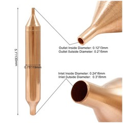 Litoexpe 4Pcs Refrigerator Filter Dryer, Copper Dryer for 4pcs