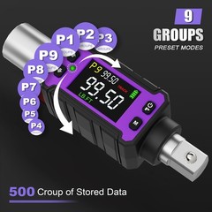 Digital Torque Wrench Adapter Set 1/2″ Drive, 2.0-99.6 Ft-Lb/2.7-135 Nm, Digi…