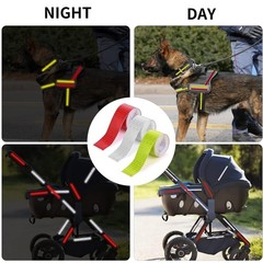 High-Visibility Reflective Warning Tape – 3 Rolls of Waterproof Safety Stickers