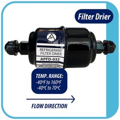 Appli Parts APFD-032 Liquid Line Filter Drier 1/4in SAE Flare Connection Univers