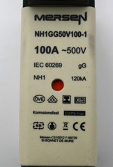 MERSEN NH1GG50V100-1 FUSE 100A~500V W215184 BOX OF 3PCS