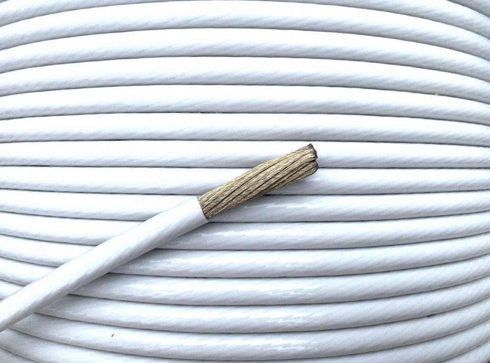 25’ Ft. 1/0 AWG Tinned Copper Wire 0 Gauge ETFE Tefzel Aircraft Marine Cable USA