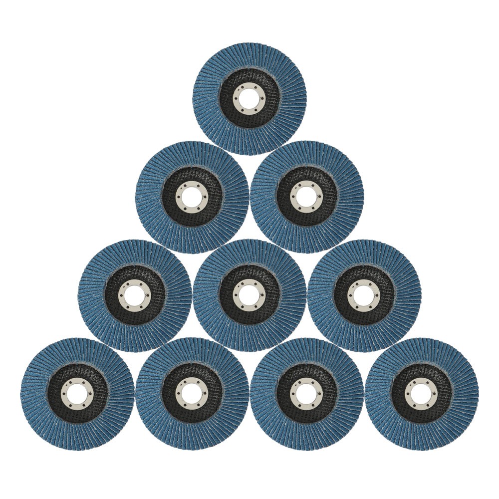 10× 5″ 125mm Premium Zirconia Flap Disc Grit40/ Wheel Angle Grinder Sanding Disk