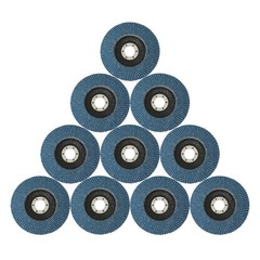 10× 5″ 125mm Premium Zirconia Flap Disc Grit40/ Wheel Angle Grinder Sanding Disk