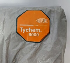 Dupont Unisex Adult Gray Size 2X-Large Tychem 6000 Hooded Coverall TF611T