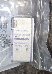 Lot Of 2- Burndy YH 2929 Purple HiTapDie – 654 250-2 4/0-2 compression