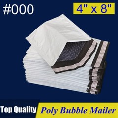 #000 4×8 (4×7) Poly Bubble Mailer Self Padded Envelope Bag 25,50,100,200,500Pcs