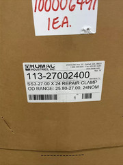 ROMAC 113-27002400 PIPE REPAIR CLAMP SS3-27.00 X 24 OD 25.80-27.00 24 NOM 373