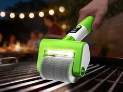Electric Grill Brush, 2-Speed BBQ Grill Brush with LED Light/Screen Powerful