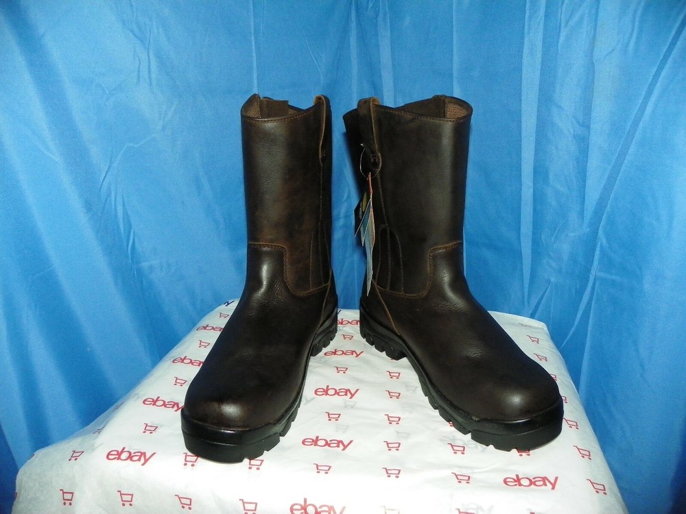 REFRIGIWEAR VIBRAM MEN’S LEATHER STEEL TOE BOOTS SIZE 13 200GRAMS THINSULATE NEW