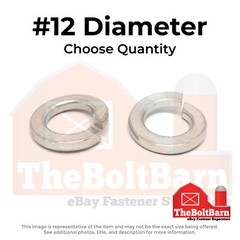 #12 Stainless Steel Split Lock Washers (Choose Qty)