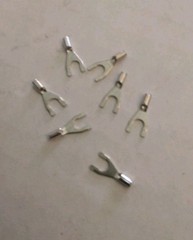 FORK TERMINAL 26-24 AWG #4 STUD SIZE NON-INSULATED 100/BAG CONCORD 701-2310