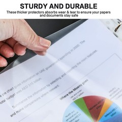 Sheet Protectors, PANDRI 500 Pack Clear Heavy Duty Plastic Page Protectors Sheet