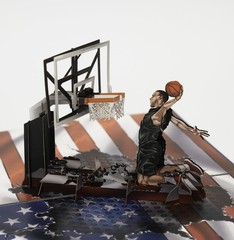 PQDGlobal 3D Popup Card of Basketball Player, 5.9 x 7.9 inches,