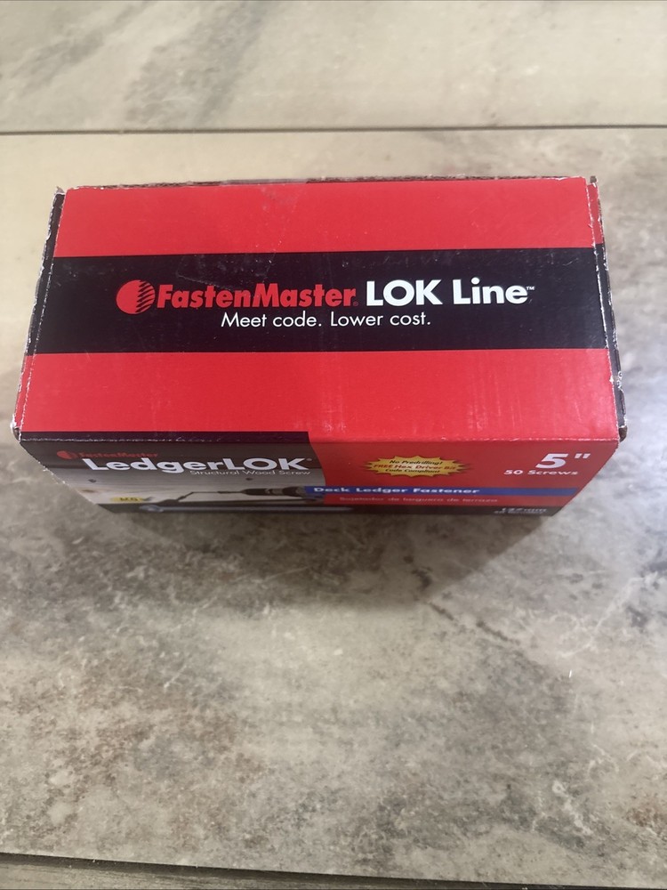 FastenMaster LedgerLOK 5 in.Structural Hex Head Wood Screws Deck Ledger Fastener