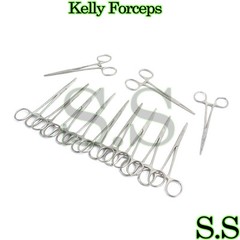 12 pcs Kelly Hemostat Locking Forceps 5.5″ Straight- O.R. Grade