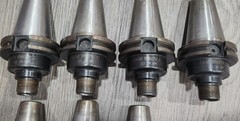 9PC CAT40 ER16 Tool Holders Balanced G2.5 20K RPM Valenite CNC Milling Taper