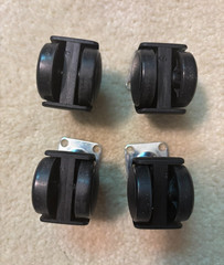 Set of 4 Swivel 1 1/8″ Caster Wheels! Frigidaire dehumidifier small appliance