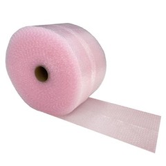 UOFFICE Polyethylene Pink Anti-Static Small Bubble Roll 175′ x 12″
