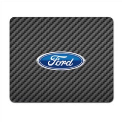 Ford Logo Black Carbon Fiber Texture Graphic PC Mouse Pad
