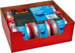 Scotch Heavy Duty Shipping Tape 1.88″ x 22.2 Yd, 6 Rolls with Dispensers, NEW!..