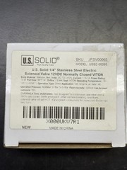 U.S Solid 1/4″ stainless steel electric solenoid valve 12 vdc