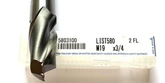 19.00mm 2 FLUTE SINGLE END COBALT END MILL – M19 x 3/4″ – OSG 5803100
