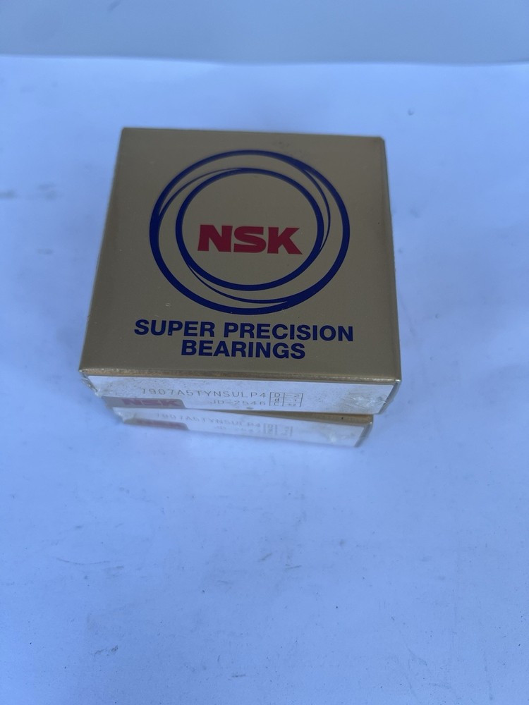 Pair of NSK Super Precision Angular Contact Ball Bearings – 7907A5TYNSULP4 B4