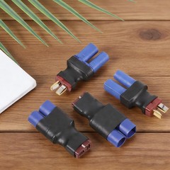 2Pairs EC5 to Deans T Adapter Male Female Connector Plug Set Compatible with Arr