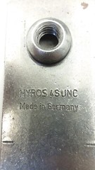 HYDAC HY-ROS-4SUNC PIPE CLAMP WELD PLATE TWIN 5-1/2IN LONG 1.792IN WIDE NNB