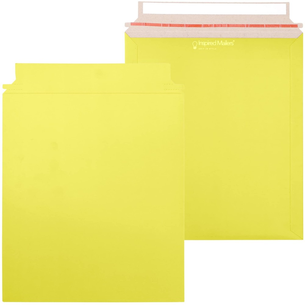 Paperboard Mailers 9.5×11-25 Yellow Document Mailers Paper Mail Envelopes